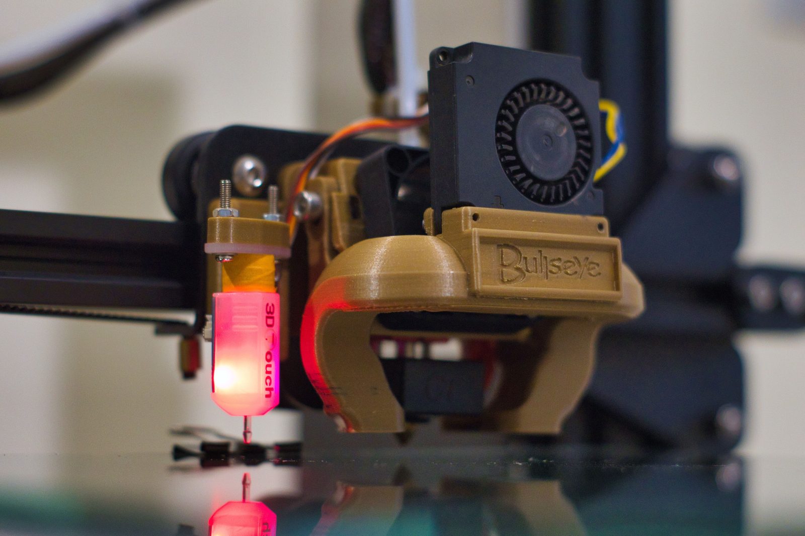 Metal 3D printed parts in powder bed
