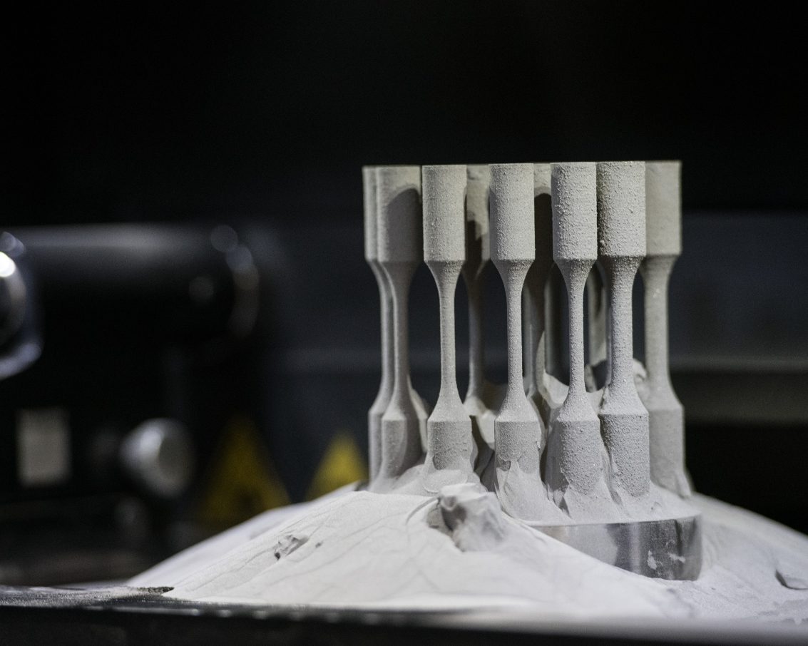 Metal 3D printed parts in a powder-bed process