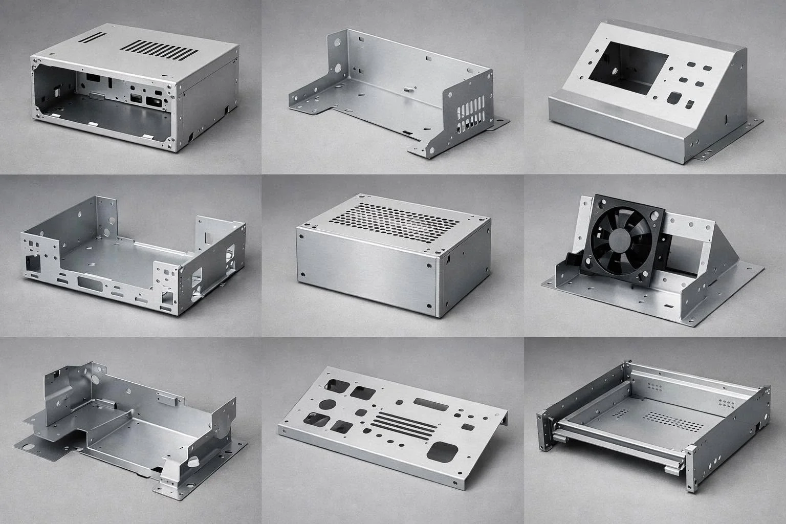 Zinc alloy enclosure components