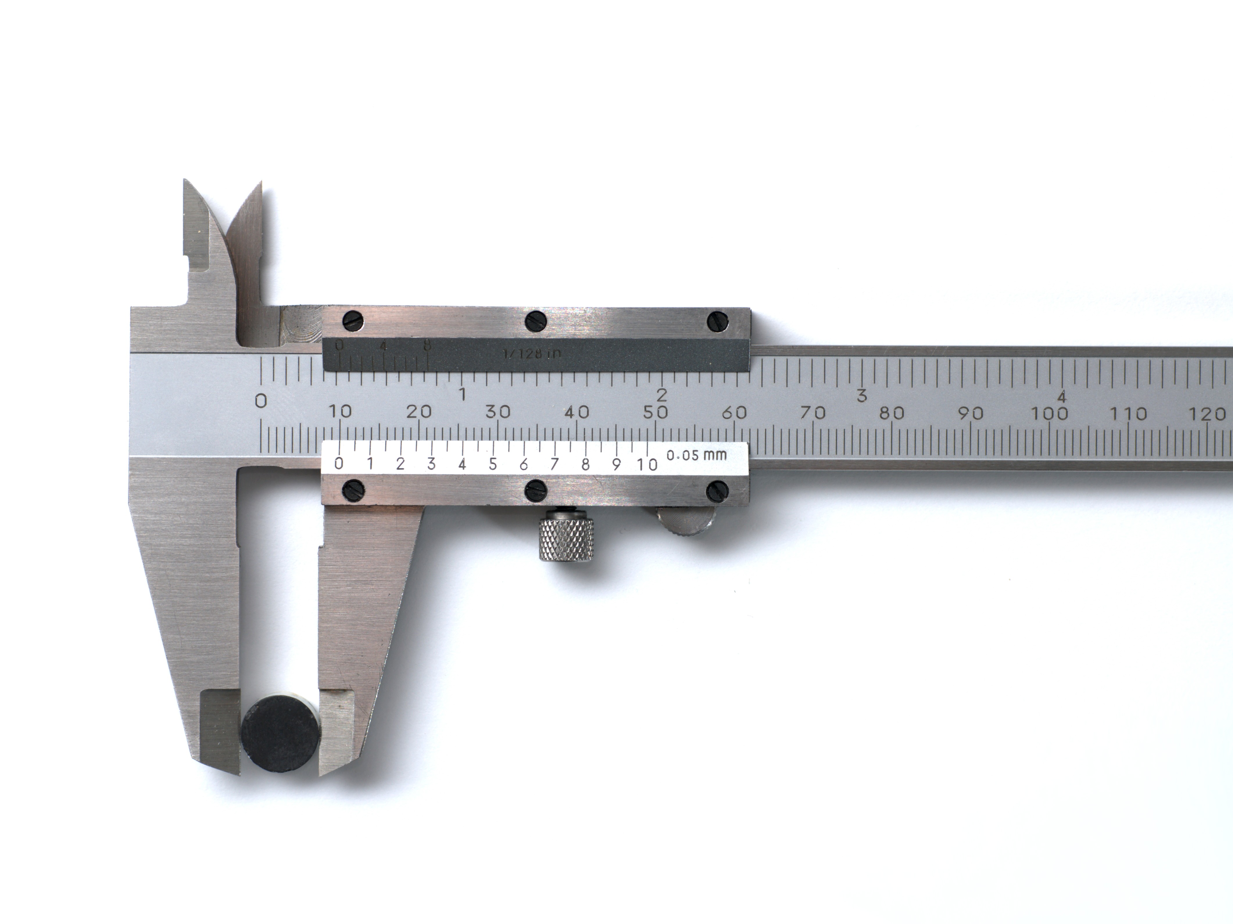 Caliper detail view for dimensional inspection